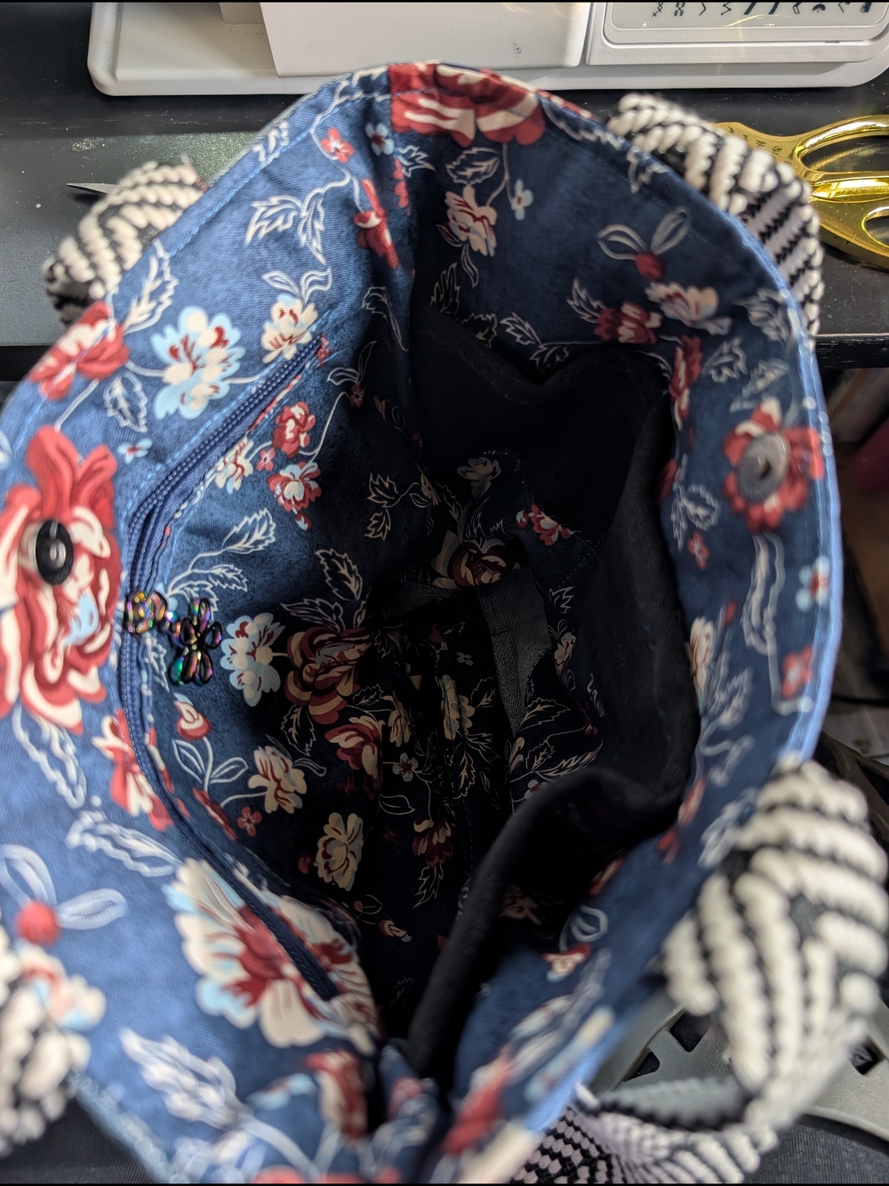 Boho Blue Jean Upcycle Handbag
